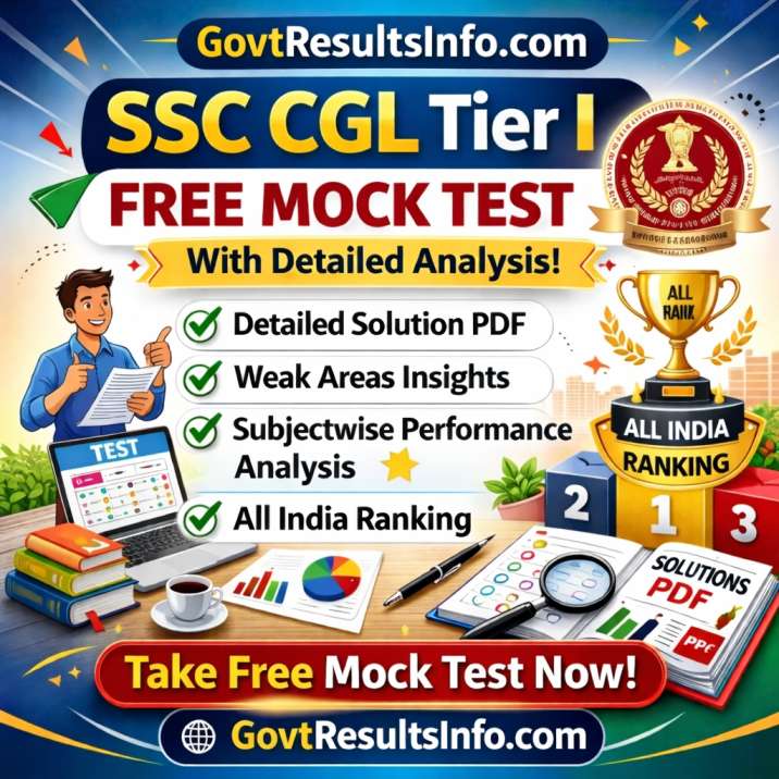 SSC CGL Mock Test 2026 (Tier 1 & 2) | TCS Pattern & DEST