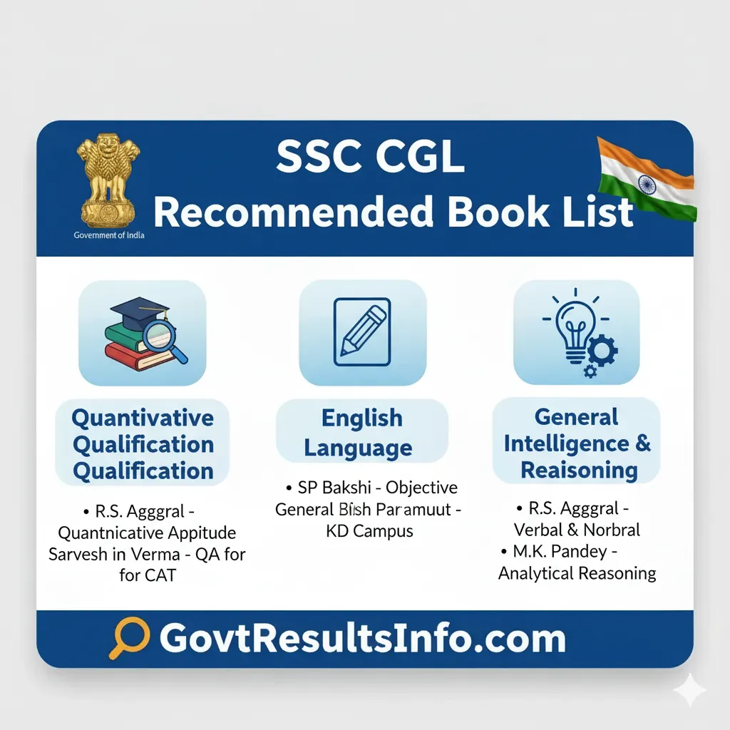 SSC CGL 2026 Subject Wise Best Books List for Tier I & Tier II