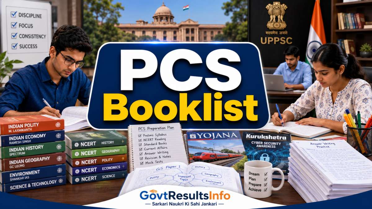 UPPSC PCS Recommended Booklist for Prelims & Mains 2026 in Hindi ...