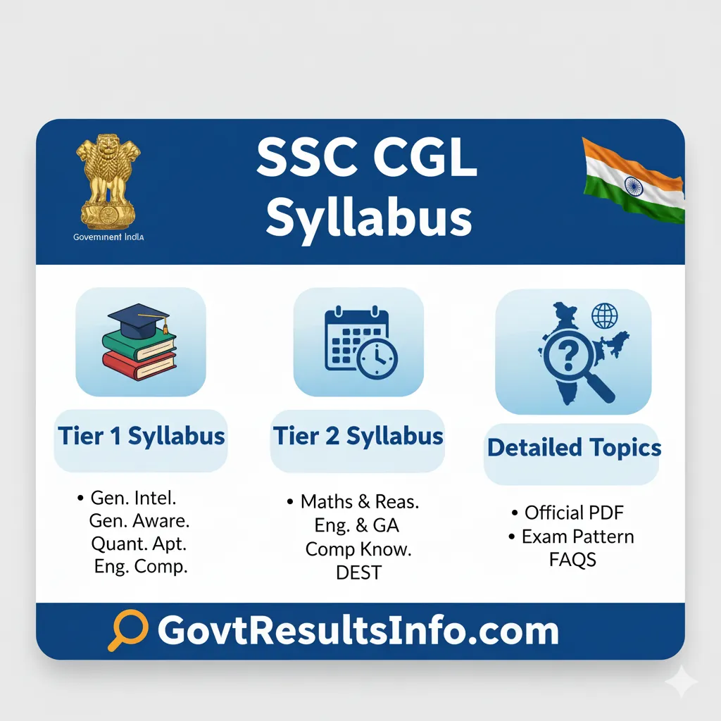 SSC CGL Syllabus and Exam Pattern 2026 (Tier 1): (Download PDF)