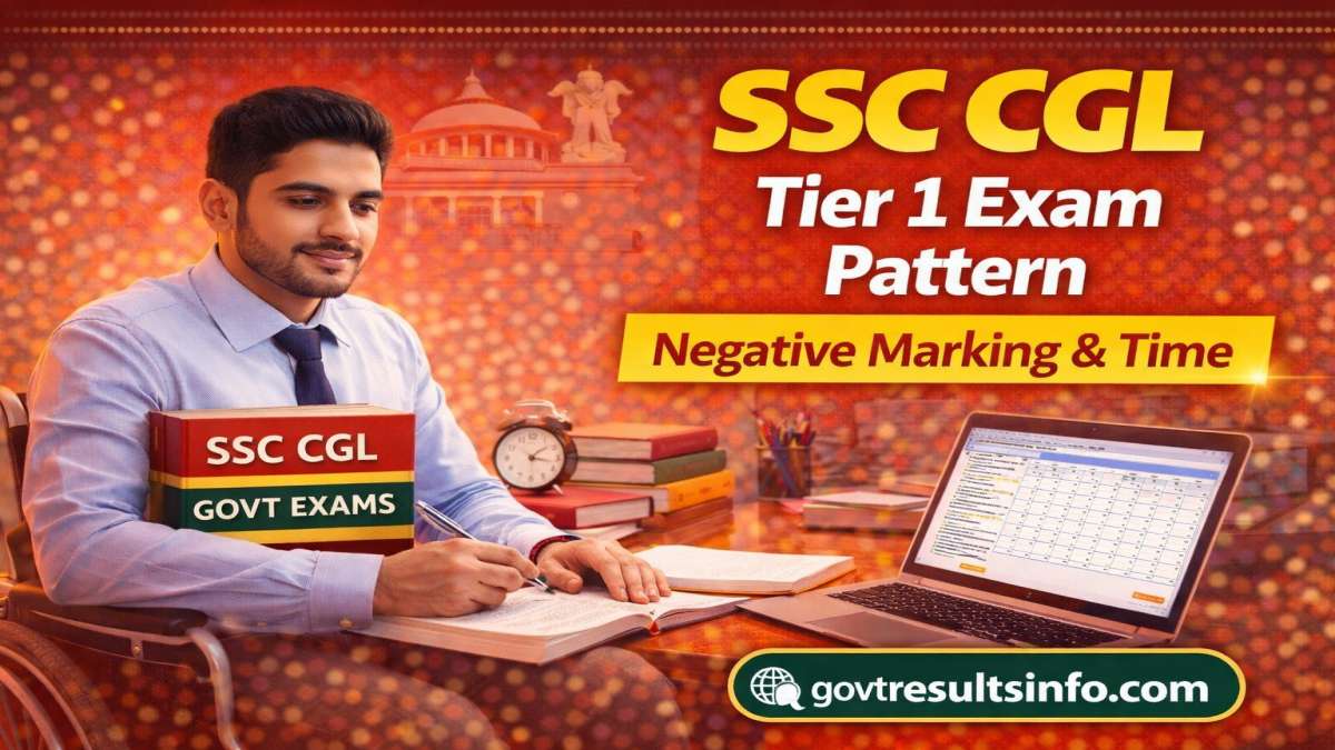 Cgl Paper Pattern SSC CGL Tier 1 Exam Pattern 2026: Time & Negative Marking GovtResultsInfo
