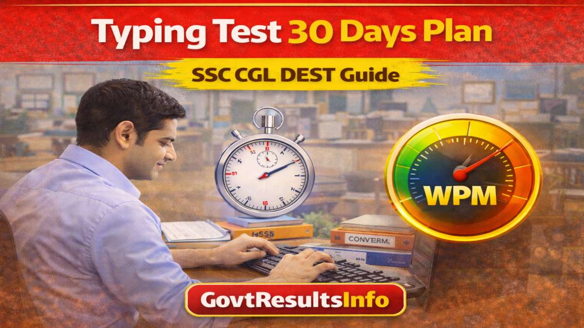 30 दिनों में SSC CGL Typing Test की तैयारी कैसे करें? Complete Strategy ...