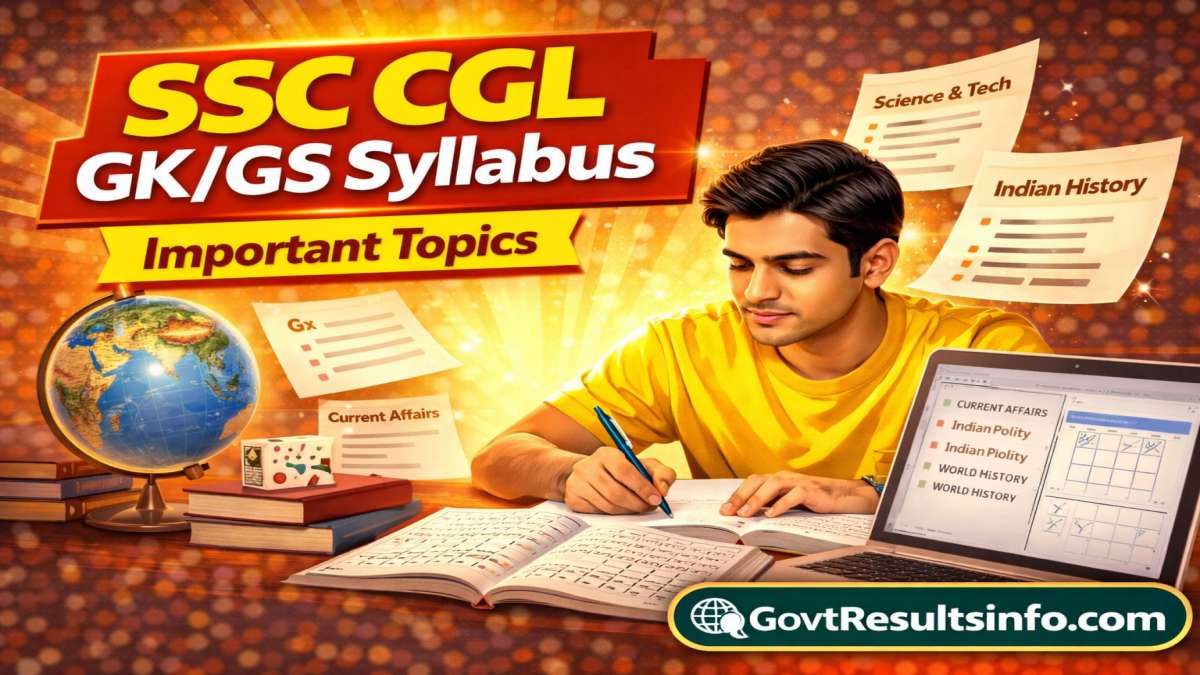 SSC CGL General Awareness (GK/GS) का पूरा सिलेबस 2026 – Topic-wise ...